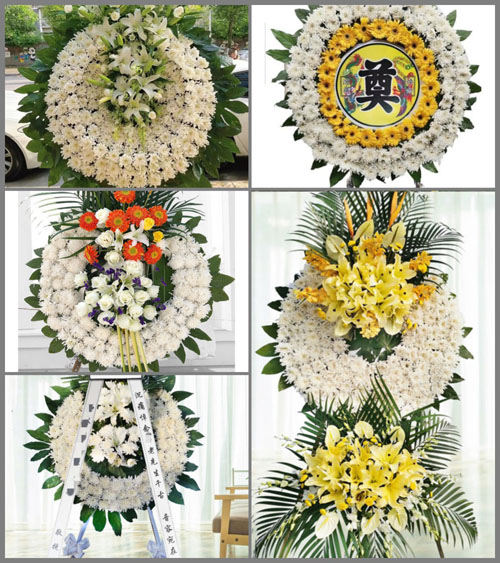 山西忻州五台县台怀镇光明寺村花圈速递